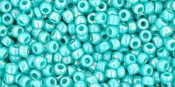 BeadsBalzar Beads & Crafts (TR-11-413) TOHO - Round 11/0 : Opaque-Rainbow Turquoise (25 GMS)