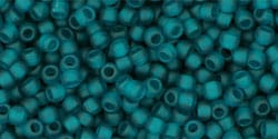 BeadsBalzar Beads & Crafts (TR-11-7BDF) TOHO - Round 11/0 : Transparent-Frosted Teal (25 GMS)