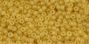 BeadsBalzar Beads & Crafts (TR-11-Y618) TOHO - Round 11/0 : HYBRID Sueded Gold Topaz (25 GMS)