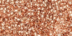 BeadsBalzar Beads & Crafts (TR-15-740) TOHO - Round 15/0 : Copper-Lined Crystal (2.5" TUBE)