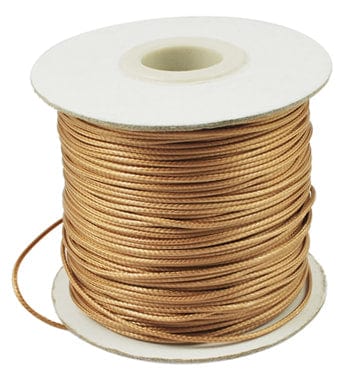 BeadsBalzar Beads & Crafts (WC15-117) Korean Waxed Polyester Cord, Bead Cord, Goldenrod Size: about 1.5mm in diameter