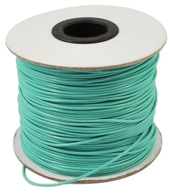 BeadsBalzar Beads & Crafts (WC5811A) Waxed Polyester Cord, Bead Cord, DarkTurquoise Size: about 0.5mm in diameter,