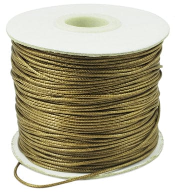 BeadsBalzar Beads & Crafts (WC5811B) Waxed Polyester Cord, Bead Cord, DarkKhaki Size: about 0.5mm in diameter,