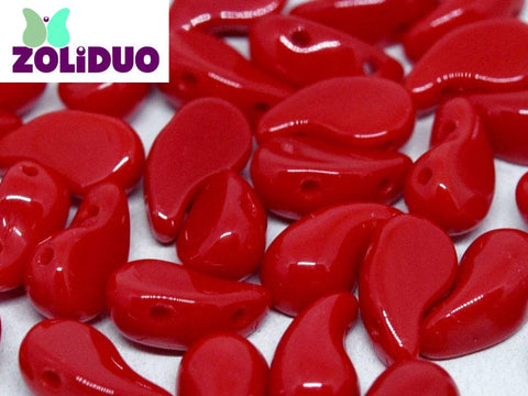 BeadsBalzar Beads & Crafts (ZR-93200) ZOLIDUO® RIGHT VERSION 5 X 8 MM OPAQUE RED