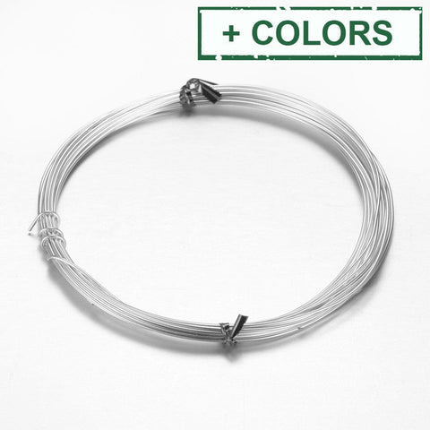 BeadsBalzar Beads & Crafts (AW8924-X) Round Aluminum Craft Wire, 18 Gauge, 1mm, 10m/roll