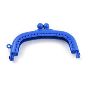 BeadsBalzar Beads & Crafts BLUE (BH8833-B) (BH8833-X) Candy Color Plastic Bag Handles, for Bag Straps 95x60mm (1 PC)