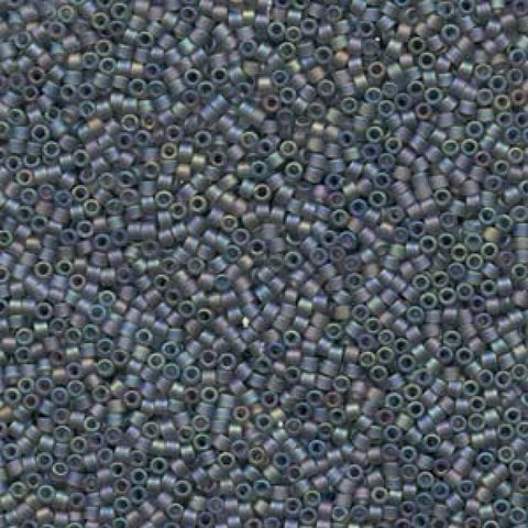 BeadsBalzar Beads & Crafts (DB0863-50G) MIYUKI DELICA 11/0 GREY AB MATTED (50 GMS)