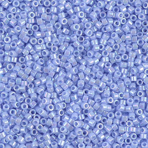 BeadsBalzar Beads & Crafts (DB1577-50G) MIYUKI DELICA 11/0 OPAQUE AGATE BLUE AB (50 GMS)