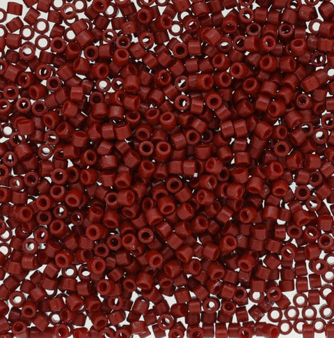 BeadsBalzar Beads & Crafts (DB2354-50G) DELICA 11/0 DURA OPQ DYED SHANGHAI RED (50 GMS)
