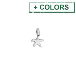 BeadsBalzar Beads & Crafts (GQS9160-X) Alloy Motif mini starfish pendant 6x9mm (4 PCS)