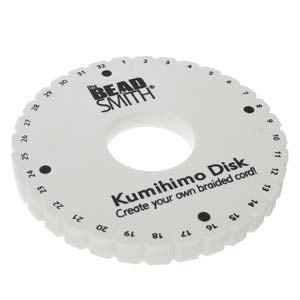 BeadsBalzar Beads & Crafts (KD600) KUMIHIMO DISK 6IN ENG INST EA./ 35MM HOLE (1 PC)