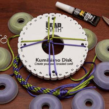 Load image into Gallery viewer, BeadsBalzar Beads &amp; Crafts (KD600) KUMIHIMO DISK 6IN ENG INST EA./ 35MM HOLE (1 PC)
