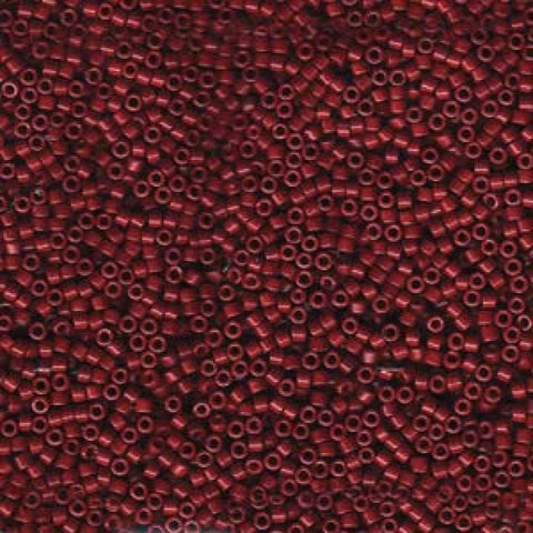 BeadsBalzar Beads & Crafts Miyuki Delica 11/0 dyed opaque cranberry