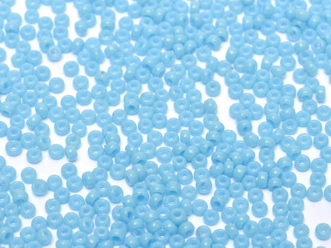 BeadsBalzar Beads & Crafts (MSB11-0413-250G) MIYUKI SEED BEADS 11/0 OPAQUE TURQUOISE BLUE (250 GMS)