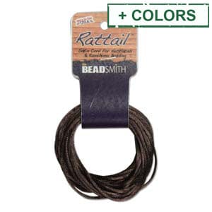 BeadsBalzar Beads & Crafts (RT1MM-X) RATTAIL 1MM CARD USA MADE (6 YARDS)