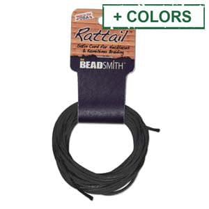 BeadsBalzar Beads & Crafts (RT2MM-X) RATTAIL 2MM CARD USA MADE (6 YARDS/+-5 METERS)