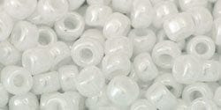 BeadsBalzar Beads & Crafts (TR-06-121-250G) TOHO - Round 6/0 : Opaque-Lustered White (250 GMS)