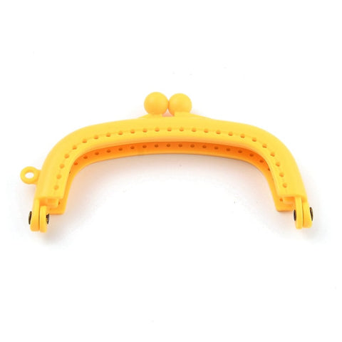 BeadsBalzar Beads & Crafts YELLOW (BH8833-G) (BH8833-X) Candy Color Plastic Bag Handles, for Bag Straps 95x60mm (1 PC)