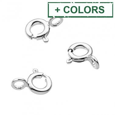 BeadsBalzar Beads & Crafts (925-AMN5-X) Sterling silver 5mm spring ring clasps (4 PCS)