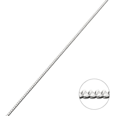 BeadsBalzar Beads & Crafts (925-C40A) Sterling silver 1mm curb chain (1m)