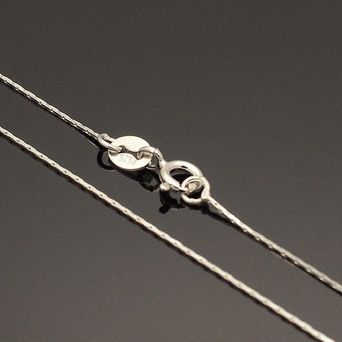 BeadsBalzar Beads & Crafts (925P-1325) 925 Sterling Silver Coreana Chain Necklace, Platinum 40cm (1 PC)