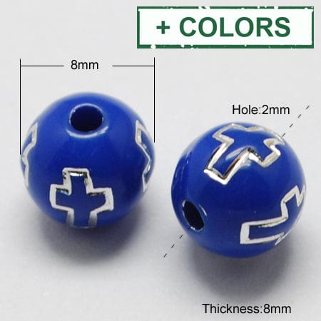BeadsBalzar Beads & Crafts (AB2516X) Acrylic beads (+/- 100 PCS)