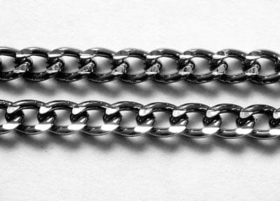 BeadsBalzar Beads & Crafts Alumnium Chain Gunmetal (CH4354)