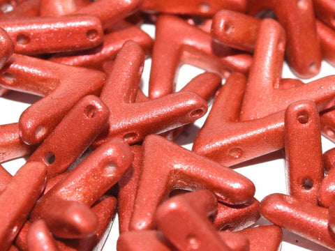 BeadsBalzar Beads & Crafts (AVA-01890) AVA BEAD 10 X 4 MM LAVA RED