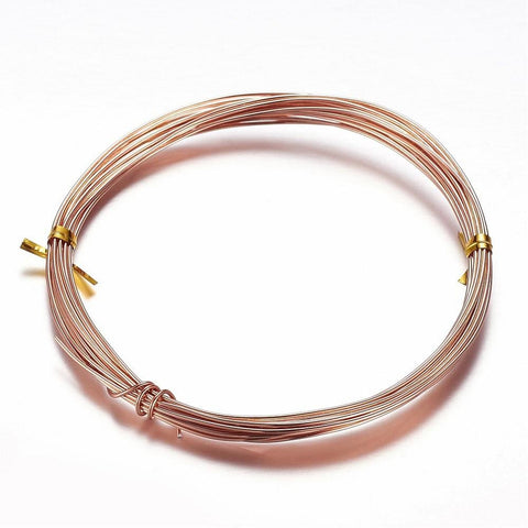 BeadsBalzar Beads & Crafts (AW5327) Aluminum Wire, SandyBrown Size: about 2mm in diameter, about 10m-roll.