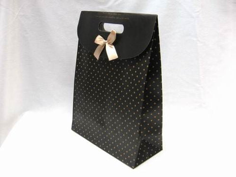 BeadsBalzar Beads & Crafts (BA5237) Kraft Paper Carrier-Gift Bags with bowknot about 24cm wide, 32cm long