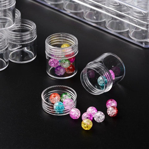 BeadsBalzar Beads & Crafts (BC6173) Plastic Beads containers with 30 grids. 13.5cm wide,16cm long