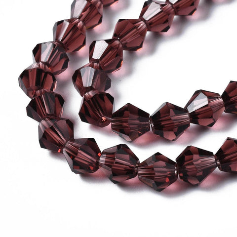 BeadsBalzar Beads & Crafts (BE3016) Bicone Beads, 6mm Faceted Bicone