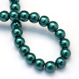BeadsBalzar Beads & Crafts (BE4112) Glass pearls 4mm Teal