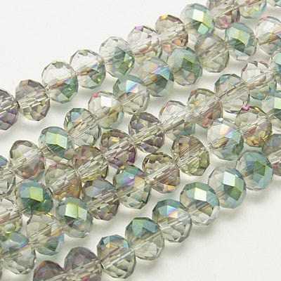 BeadsBalzar Beads & Crafts (BE4366) Glass Beads Green 4x3mm