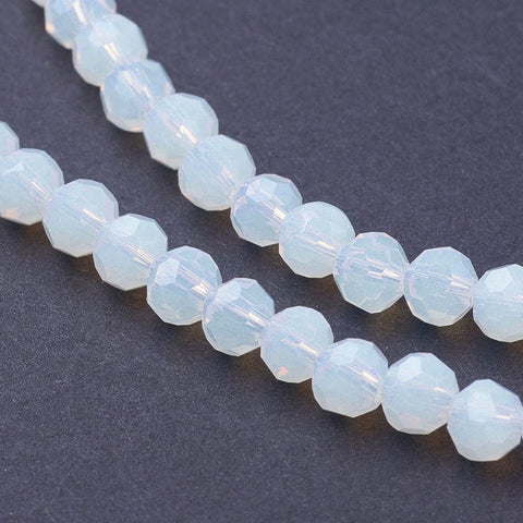 BeadsBalzar Beads & Crafts (BE4700) Opalite Beads Strands, Faceted Round,  4mm in diameter, hole: 1mm;