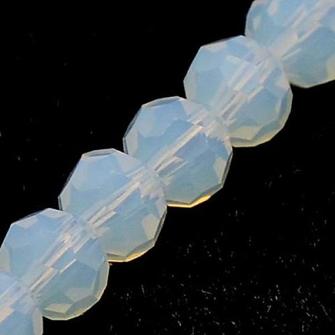 BeadsBalzar Beads & Crafts (BE7035A) Glass Bead Strands, Faceted, Rondelle, Clear 3X2mm