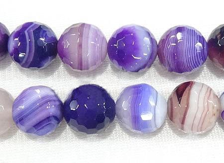 BeadsBalzar Beads & Crafts (BG3919) Agate Purple 6mm