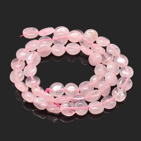 BeadsBalzar Beads & Crafts (BG4134B) Natural Rose quartz nuggets