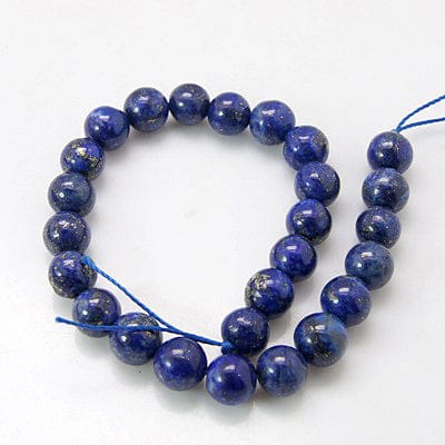 BeadsBalzar Beads & Crafts (BG4153) Natural Lapis 10mm (+- 19PCS)
