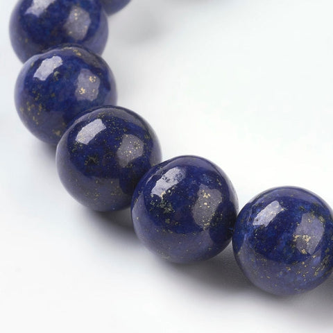 BeadsBalzar Beads & Crafts (BG4153) Natural Lapis 10mm (+- 19PCS)