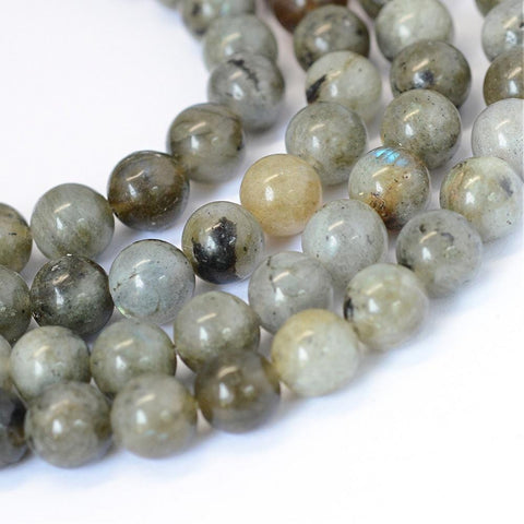 BeadsBalzar Beads & Crafts (BG5225) Natural Labradorite Round Bead Strands 6MM