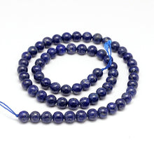 Load image into Gallery viewer, BeadsBalzar Beads &amp; Crafts (BG5310) Natural Lapis Lazuli Round Beads Strands 10MM (1 STR)
