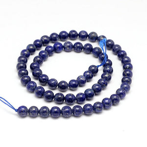 BeadsBalzar Beads & Crafts (BG5310) Natural Lapis Lazuli Round Beads Strands 10MM (1 STR)