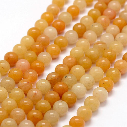 BeadsBalzar Beads & Crafts (BG5387) Natural Old Topaz Jade Beads Strands, Round Size: about 8.5mm