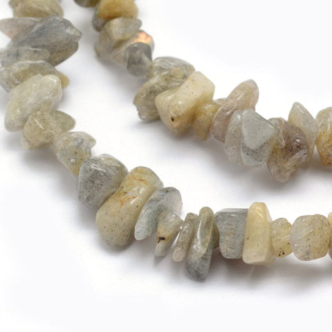 BeadsBalzar Beads & Crafts (BG6688B) Natural Labradorite Beads Strands, Chip Size: about 5~8mm wide