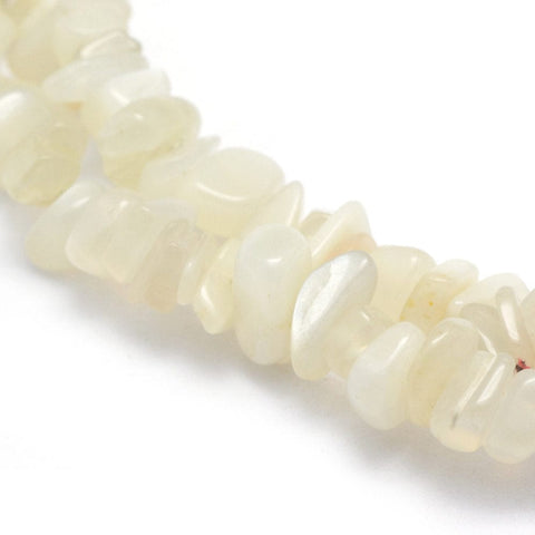 BeadsBalzar Beads & Crafts (BG6688C) Natural Moonstone Beads Strands, Chip Size: about 5~8mm wide