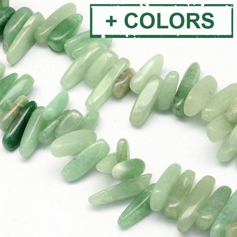 BeadsBalzar Beads & Crafts (BG7476-X) Natural Stone Bead Strands, Chip, 13~22mm