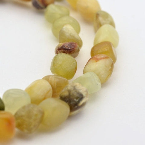 BeadsBalzar Beads & Crafts (BG7810-02)  Natural Jade Bead Strands, Xiuyan Jade 5~7mm