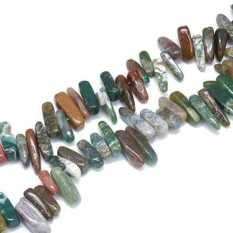 BeadsBalzar Beads & Crafts (BG8362-26) Natural Indian Agate Beads Strands, Chip 10~30mm long (1 STR)