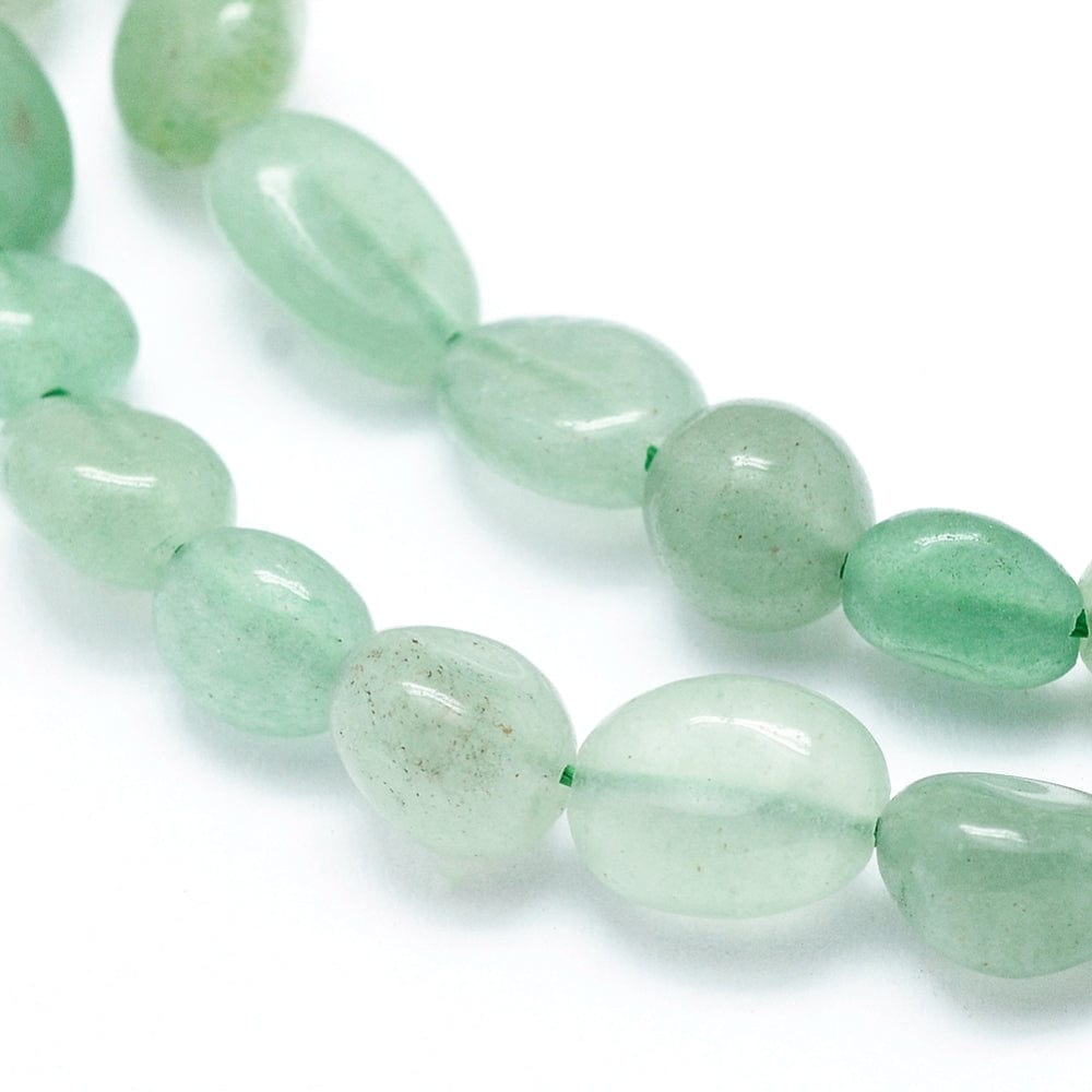 BeadsBalzar Beads & Crafts (BG8734-04) Natural Green Aventurine Beads Strands, Tumbled Stone, Nuggets, 5~12mm (1 STR)